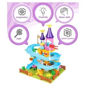 Juego de bloques de construcción juguetes de castillo de_3
