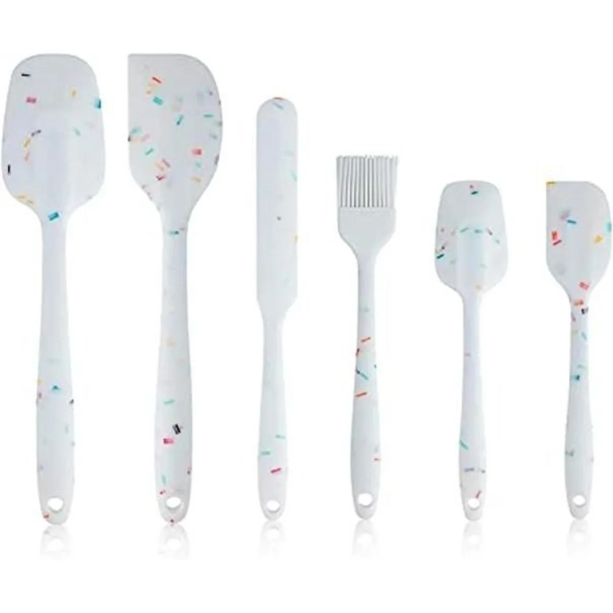 Juego de 6 espátulas de silicona resistentes al calor_1