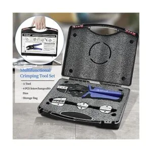 Qibaok Juego de herramientas de prensado de alambre de