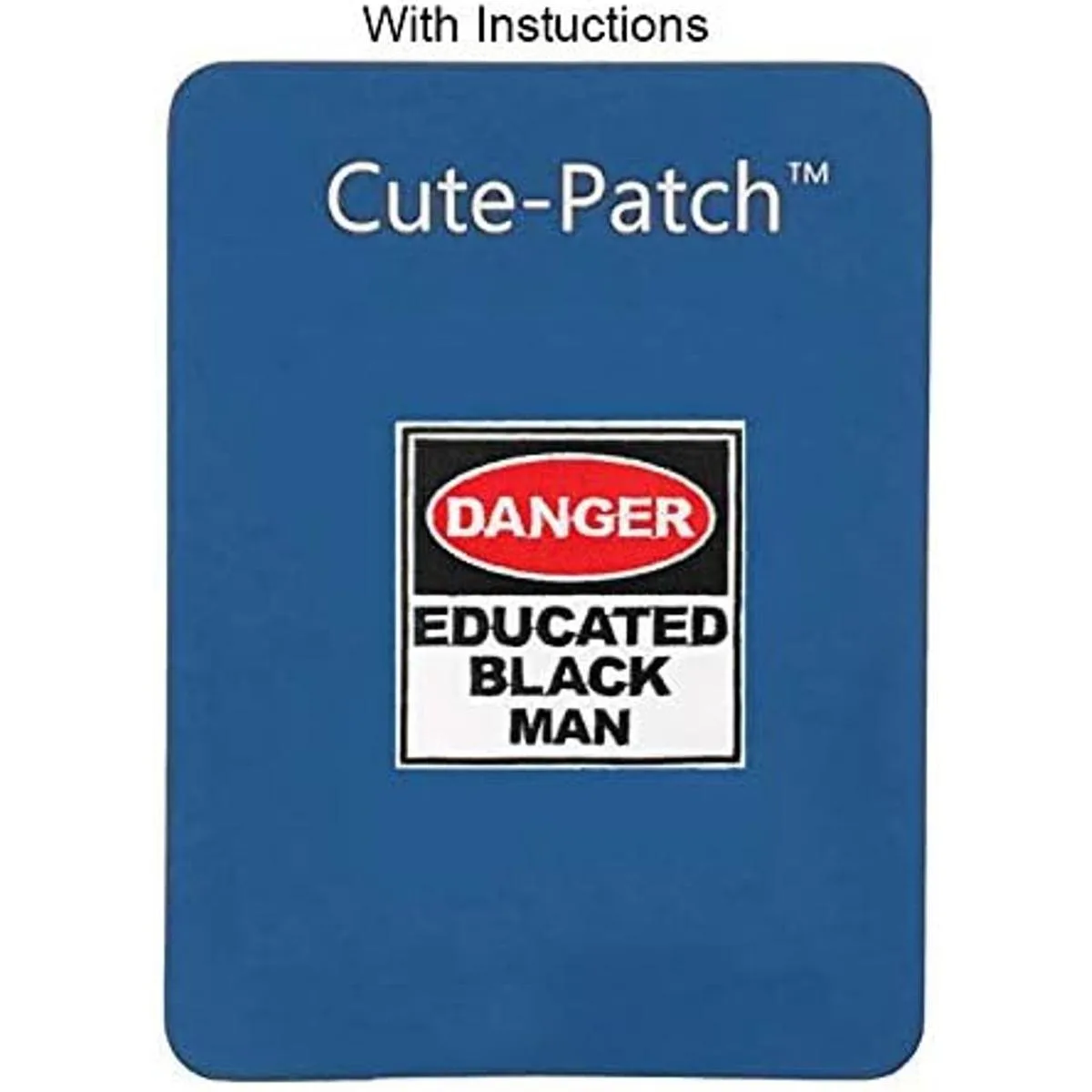 Parche bordado para planchar con diseño de hombre negro_3