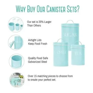 OUTSHINE Juego de 3 recipientes de cocina para encimera_4