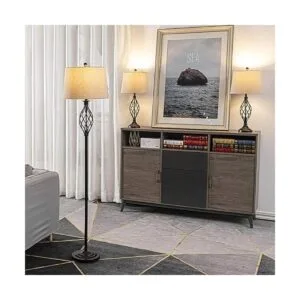 Maxax Juego de lámparas de 3 piezas lámparas de mesa y_3