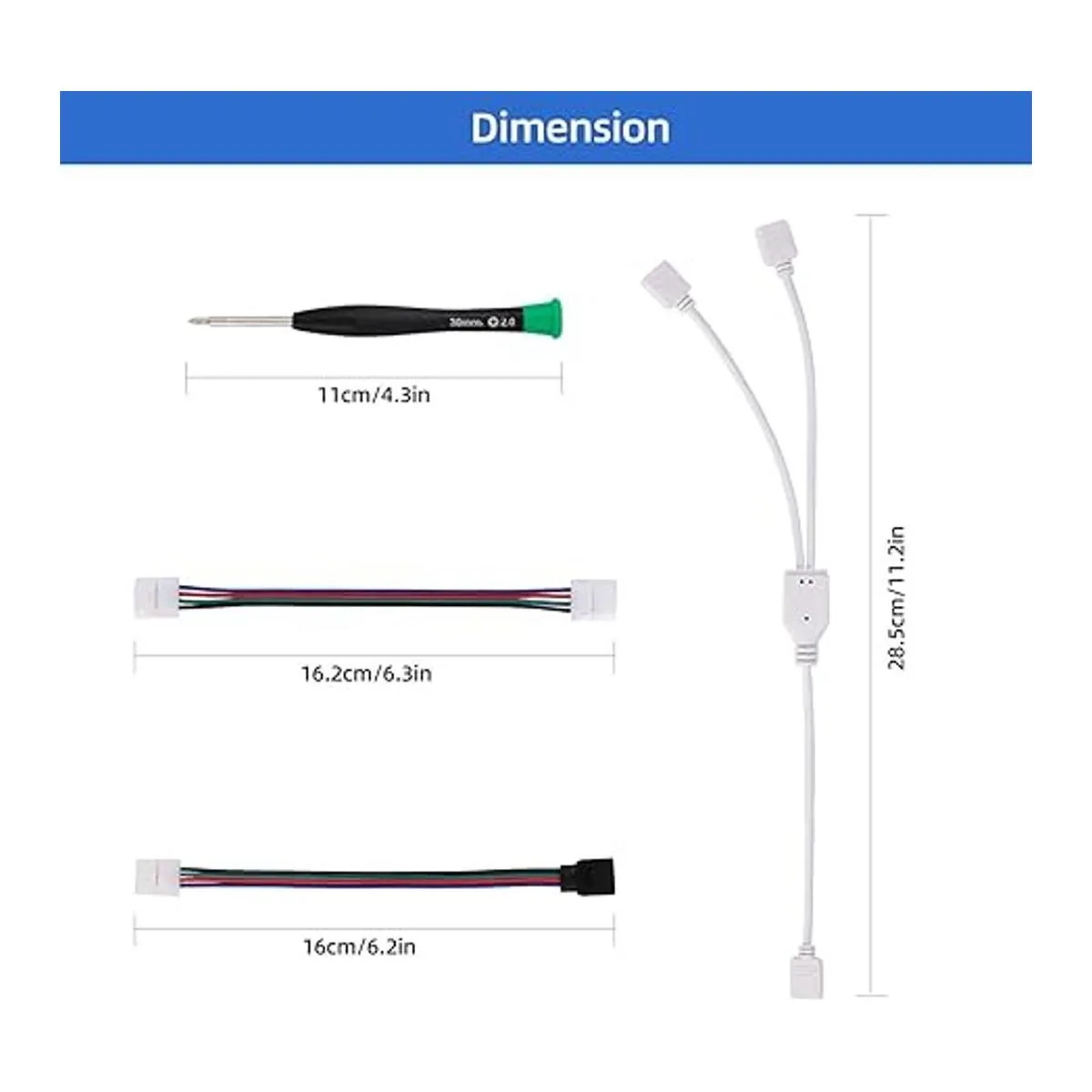 Kit de conector de luz de tira LED juego de accesorios de_3