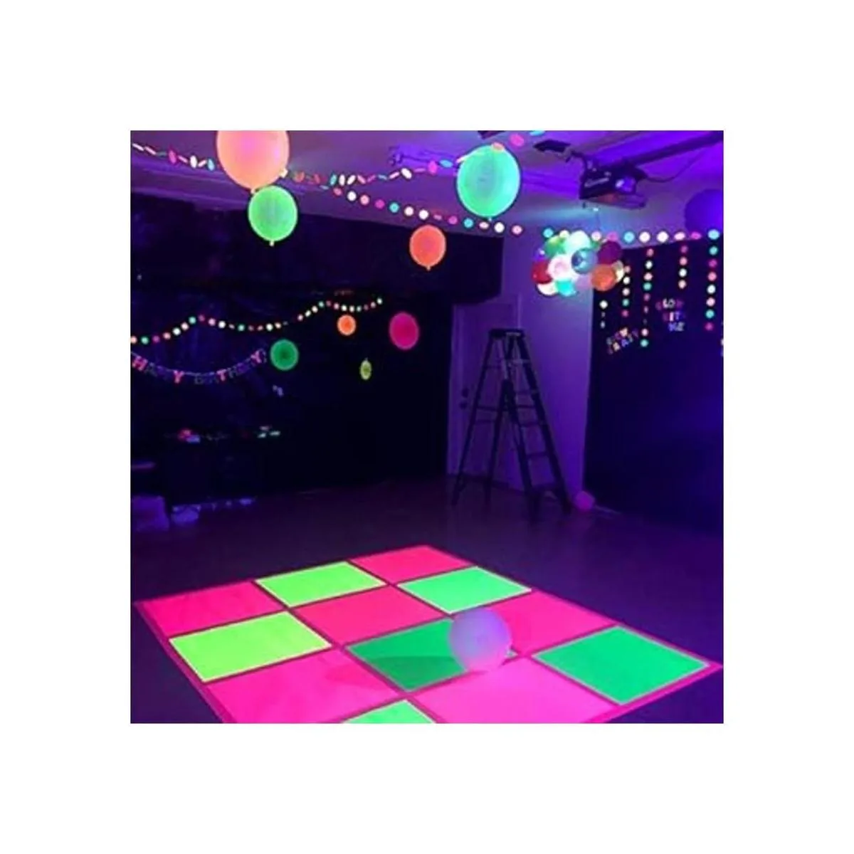 40 hojas de papel de neón que brillan para decoración de_4