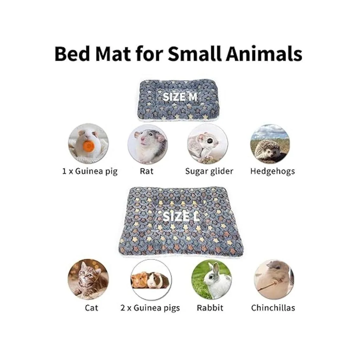 Amakunft Paquete de 2 almohadas cuadradas de conejillo de_4