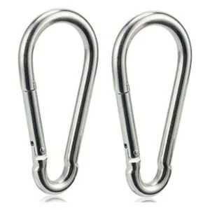 OWAYOTO Mosquetón de 4 pulgadas de resorte de acero con_1