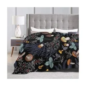 ARTIEMASTER Manta personalizada con hongos del bosque_6