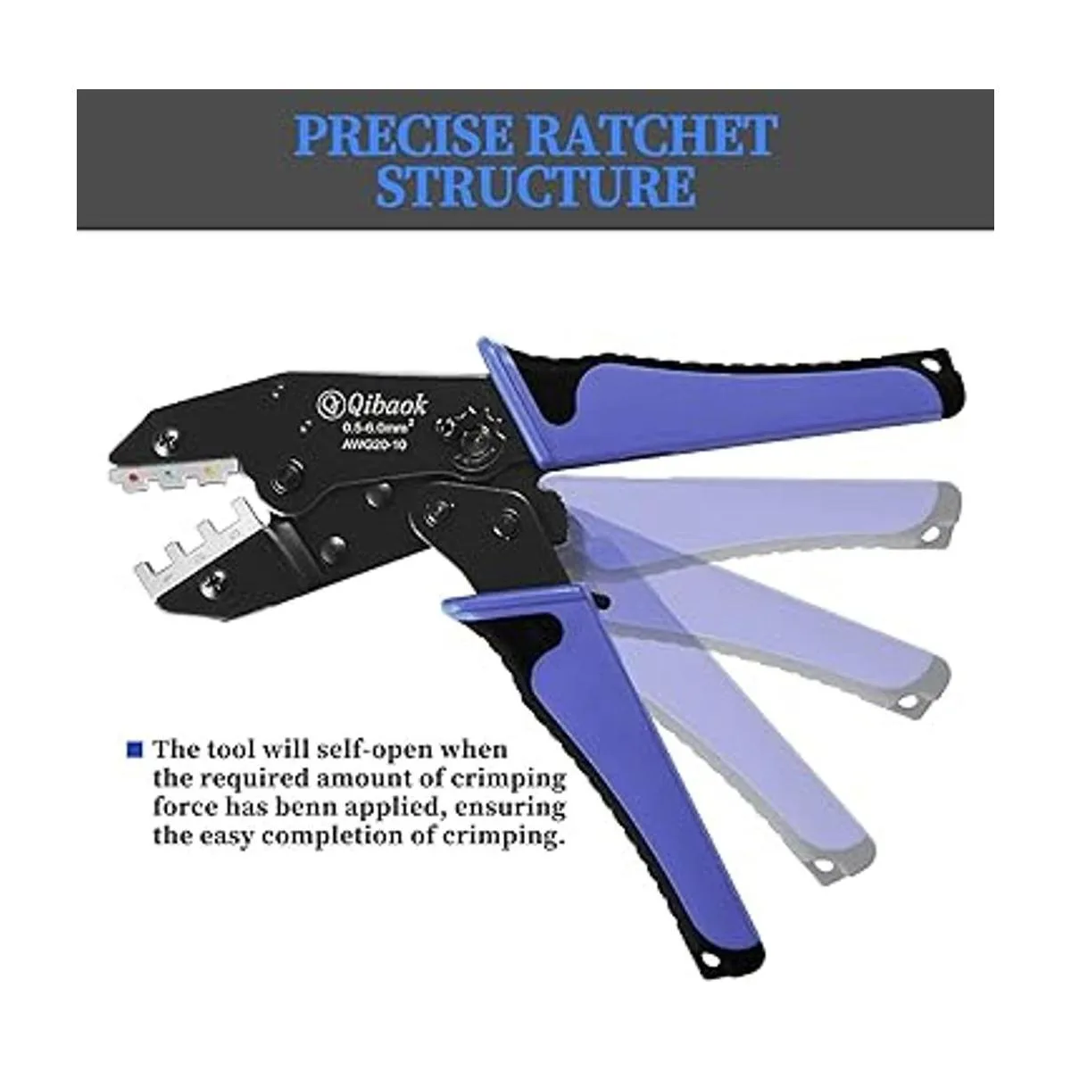 Qibaok Juego de herramientas de prensado de alambre de