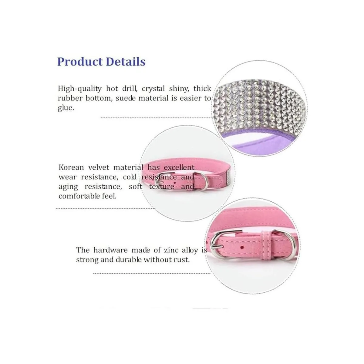 ETOPAR S Juego de correas de microfibra para perros y