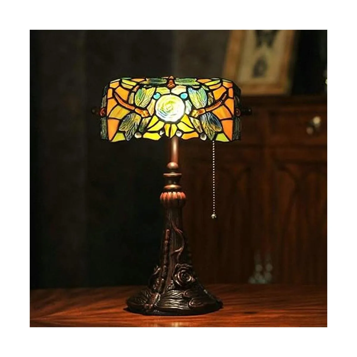 FUMAT Tiffany Lámparas de mesa LED de piano lámpara de_3