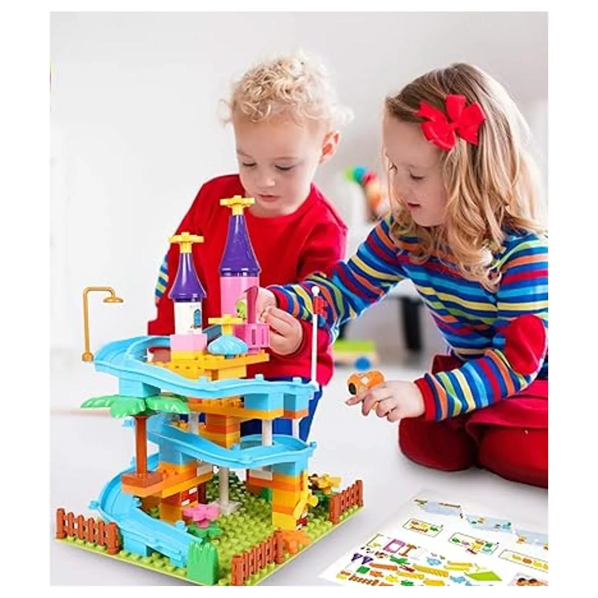 Juego de bloques de construcción juguetes de castillo de_2