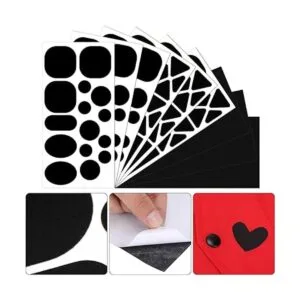 9 hojas de parches de reparación de nailon autoadhesivos