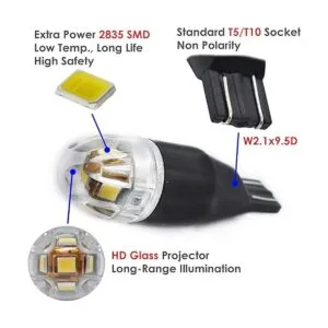 Bombilla LED de bajo voltaje T5 T10 para paisaje 12 V 4