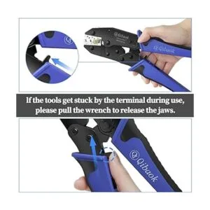 Qibaok Juego de herramientas de prensado de alambre de