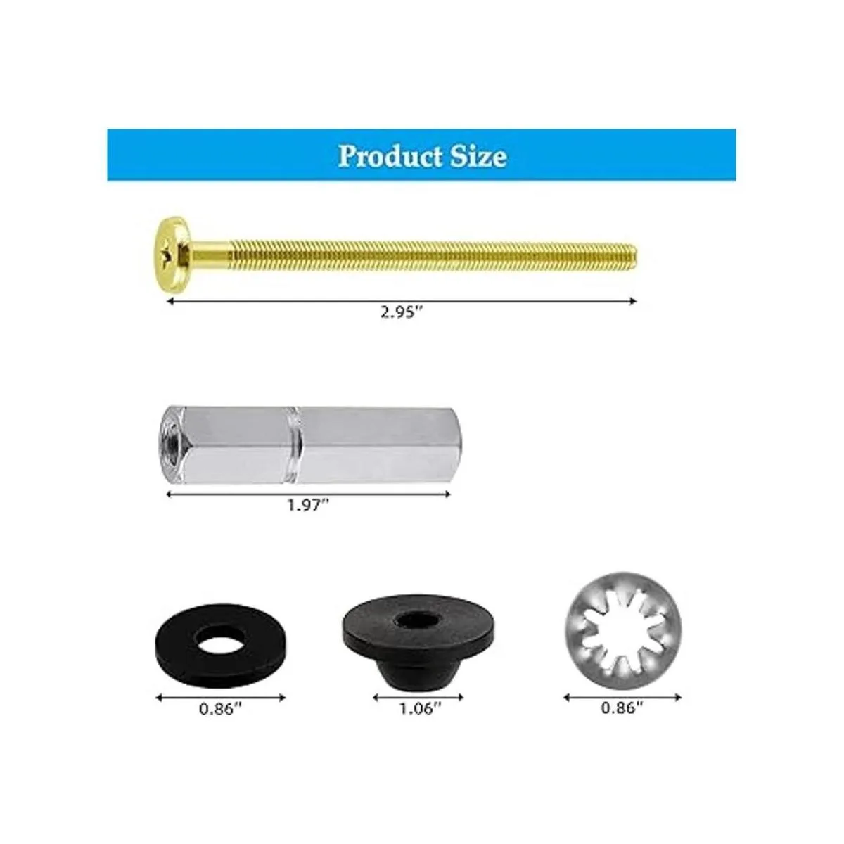 Hibbent Kit de 2 pernos universales de asiento de inodoro_5