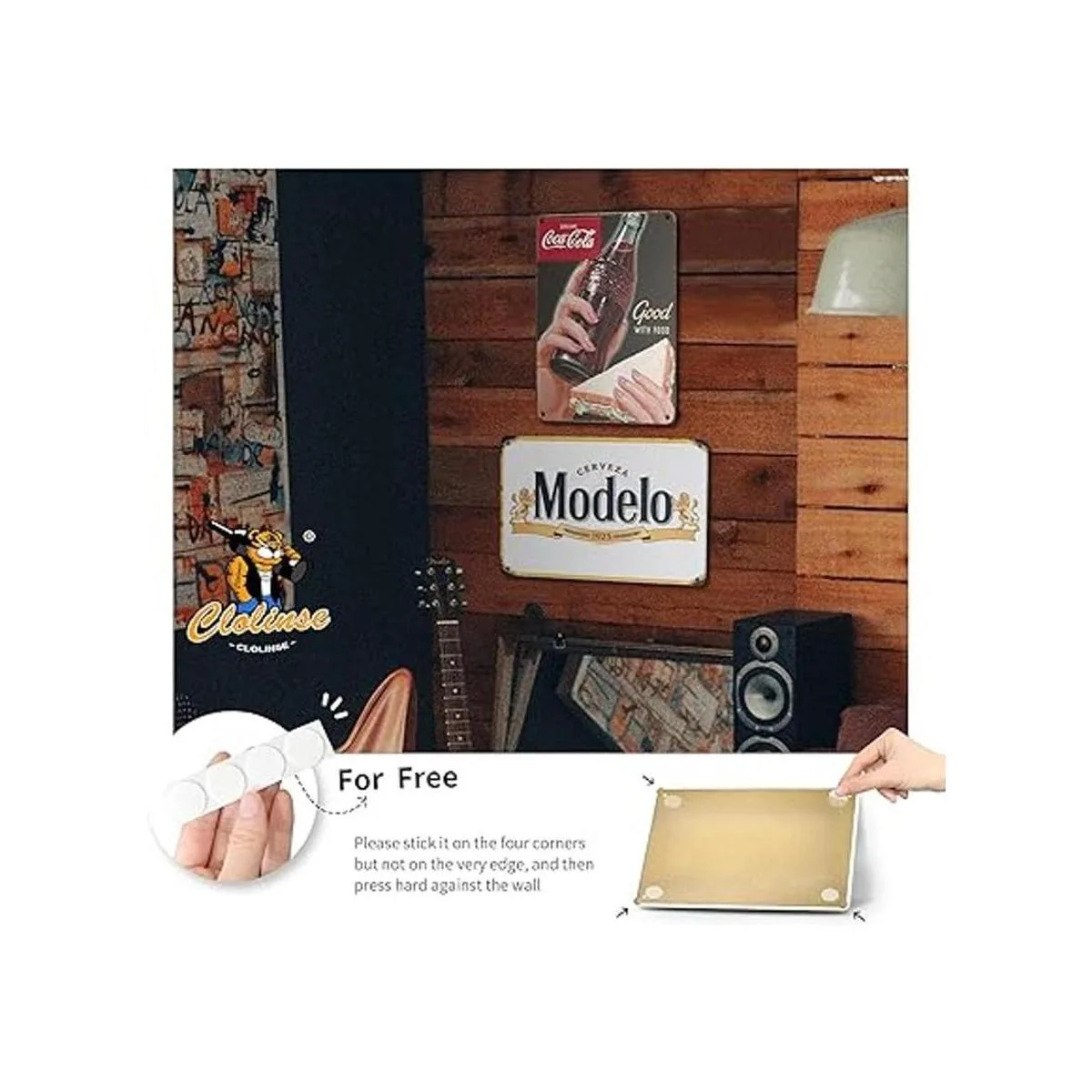 Clolinse Letreros de cerveza modelo Decoración de cueva