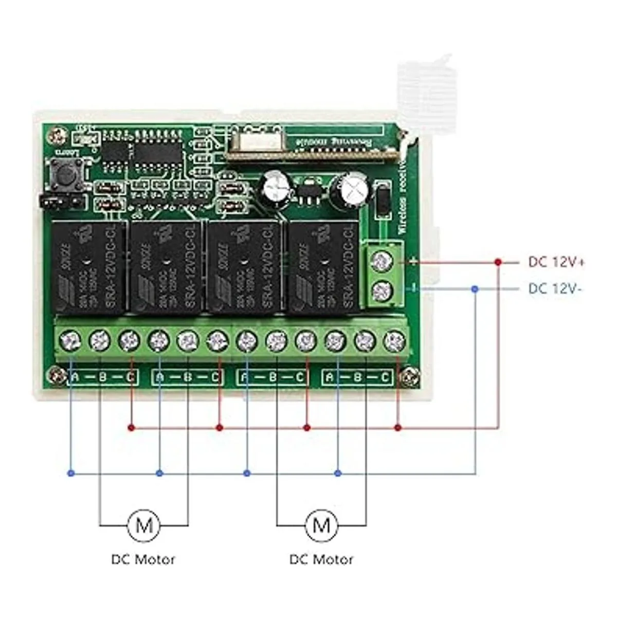 Interruptor remoto de relé de 12 V interruptor de control