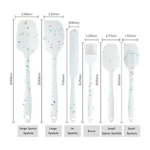 Juego de 6 espátulas de silicona resistentes al calor_6