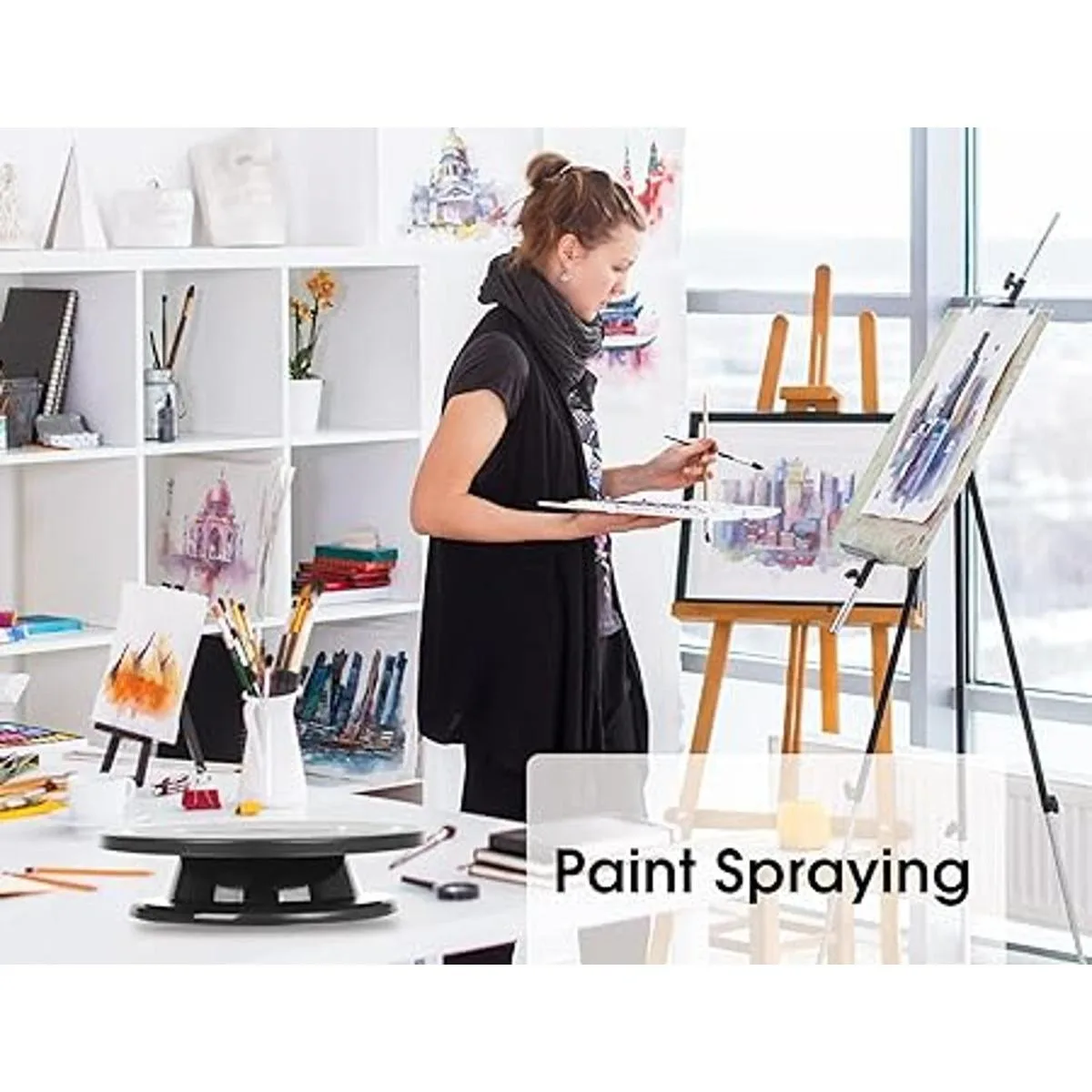 Kootek Tocadiscos giratorio de 11 pulgadas con rueda