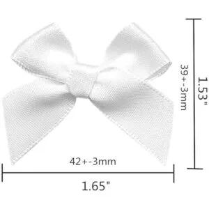 Mini lazos de cinta de satén de tela flores de 1.654 in x_3