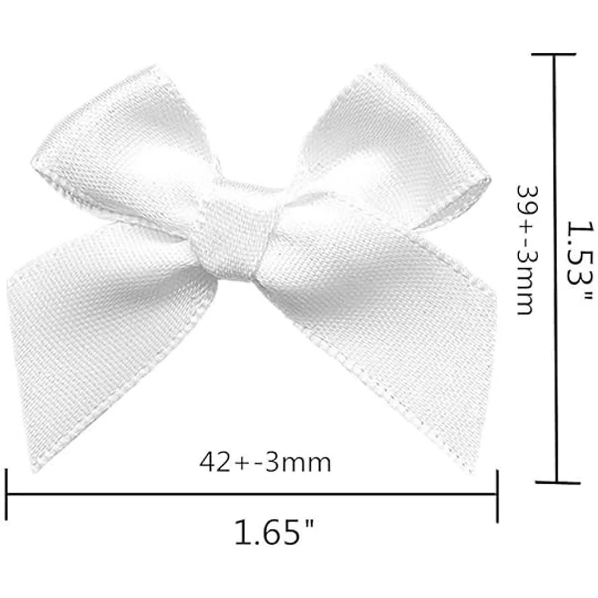 Mini lazos de cinta de satén de tela flores de 1.654 in x_3