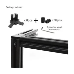 8 piezas de conector de soporte de esquina de extremo de 3_2