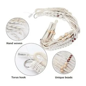 Paquete de 2 perchas para plantas cesta colgante de_4