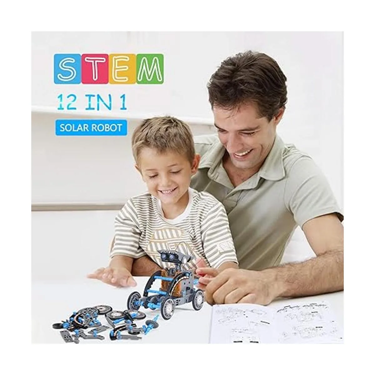 AESGOGO STEM Projects Kit de robot solar de creación 12_2