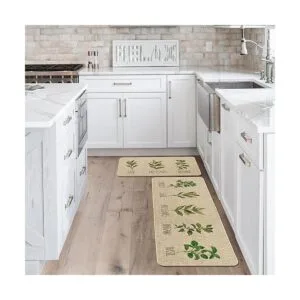 Artoid Mode Juego de 2 tapetes decorativos de cocina con_4