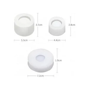 Juego de 3 moldes de resina de silicona de tamaño pequeño