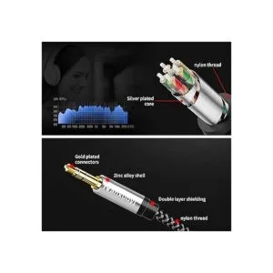 Nanxudyj Cable de audio RCA de 0.138 in a 2 RCA de 10_6