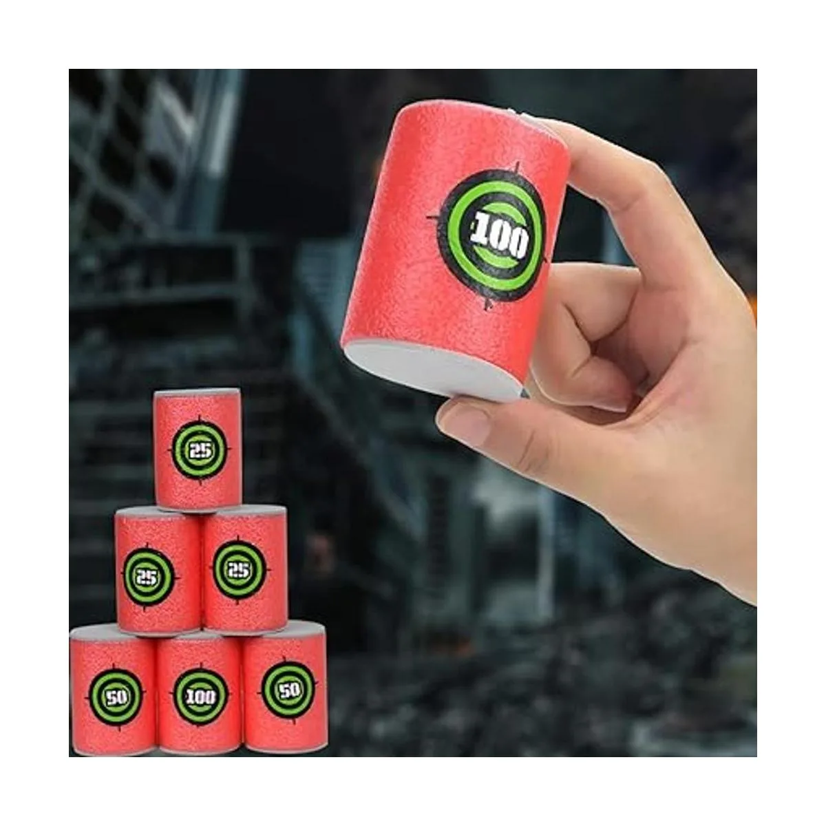 POKONBOY 30 piezas de diana de bala suave diana de dardos_3