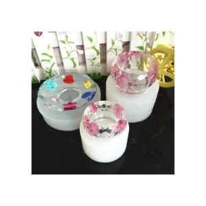 Juego de 3 moldes de resina de silicona de tamaño pequeño