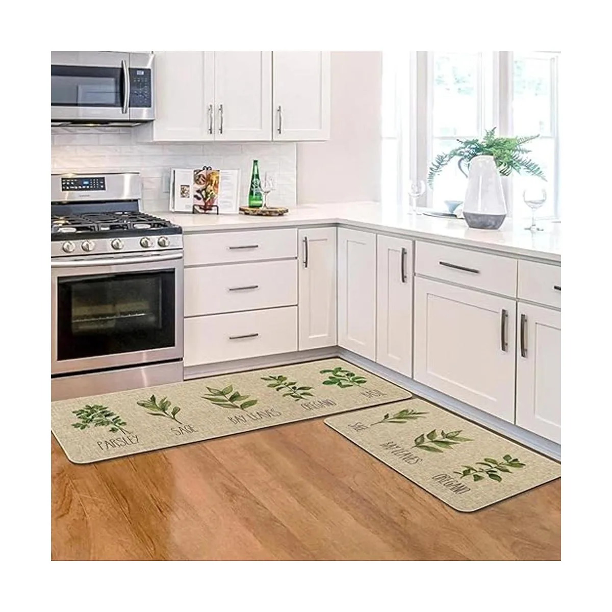 Artoid Mode Juego de 2 tapetes decorativos de cocina con_5