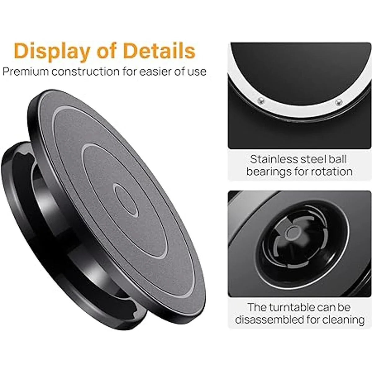 Kootek Tocadiscos giratorio de 11 pulgadas con rueda