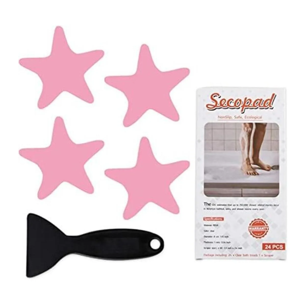 Secopad Adhesivos antideslizantes para ducha con tiras de_1