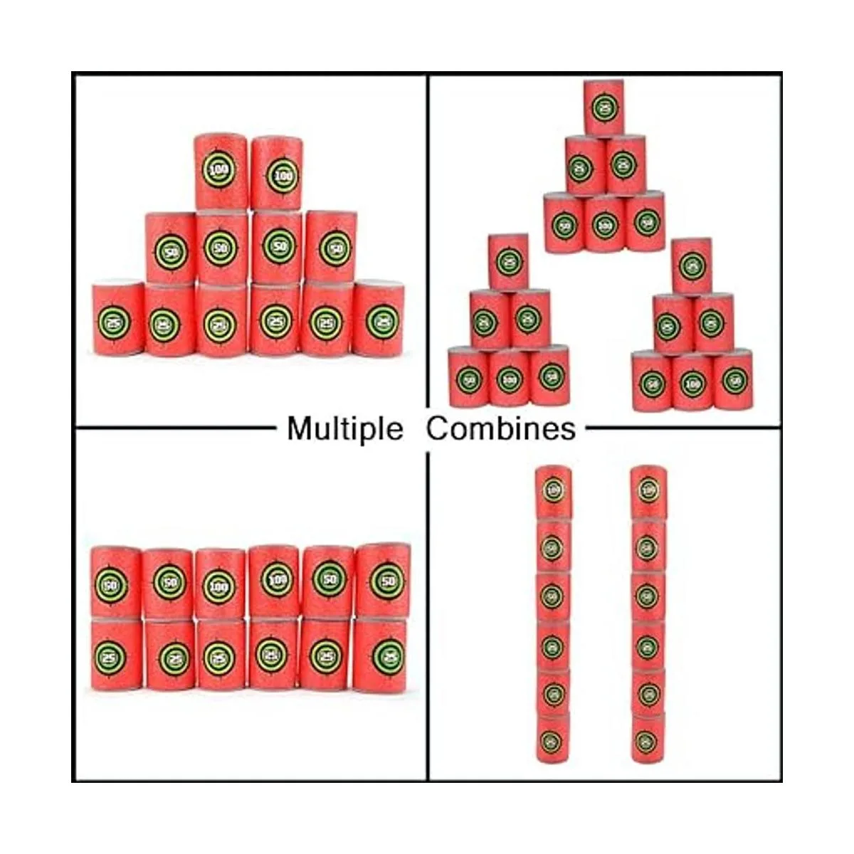 POKONBOY 30 piezas de diana de bala suave diana de dardos_4