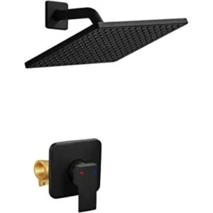 Heable Juego de grifo de ducha color negro mate sistema