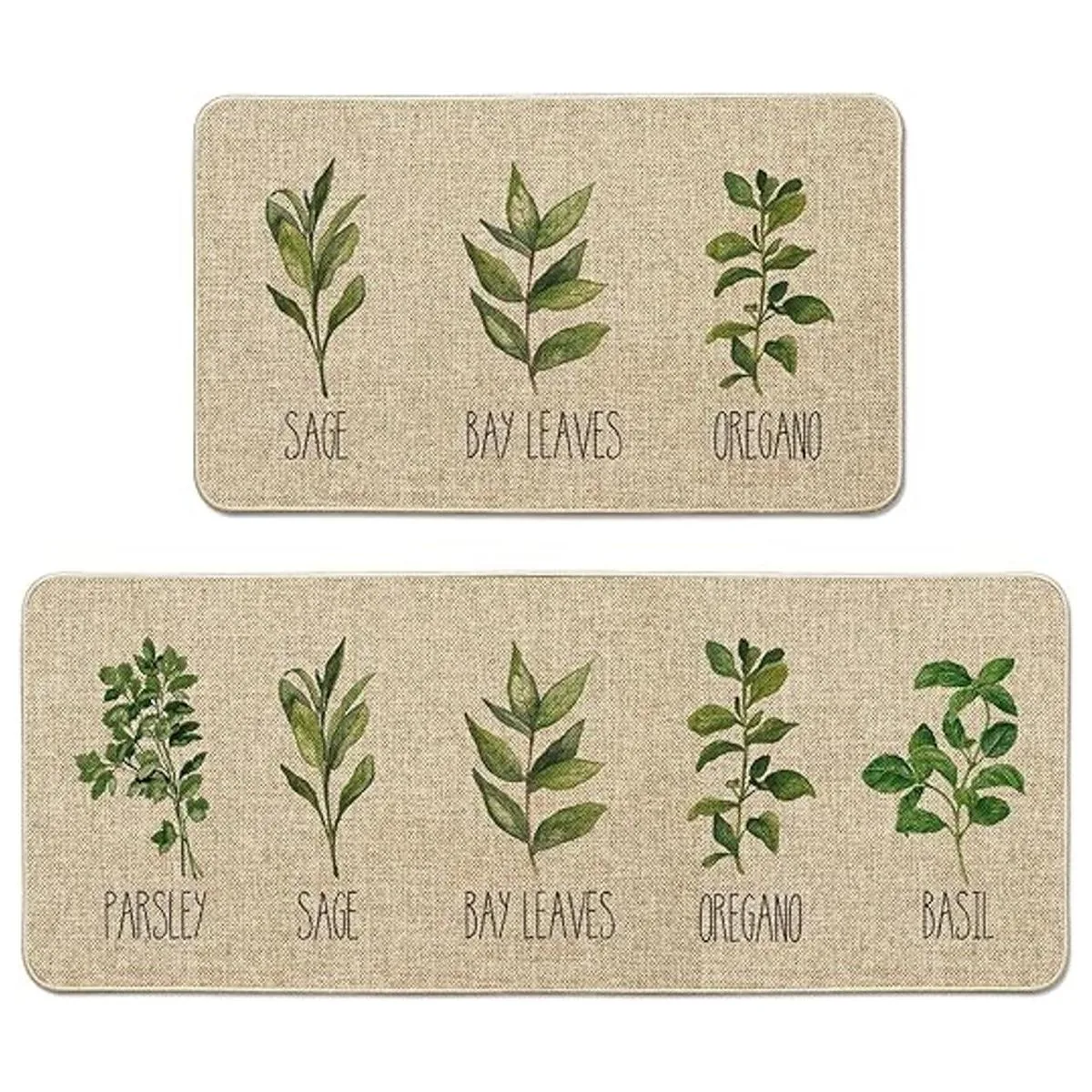 Artoid Mode Juego de 2 tapetes decorativos de cocina con_1