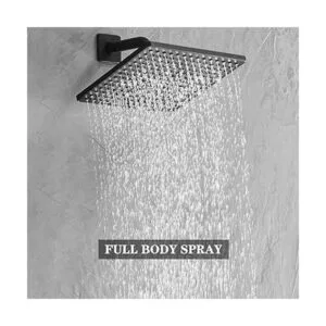 Heable Juego de grifo de ducha color negro mate sistema