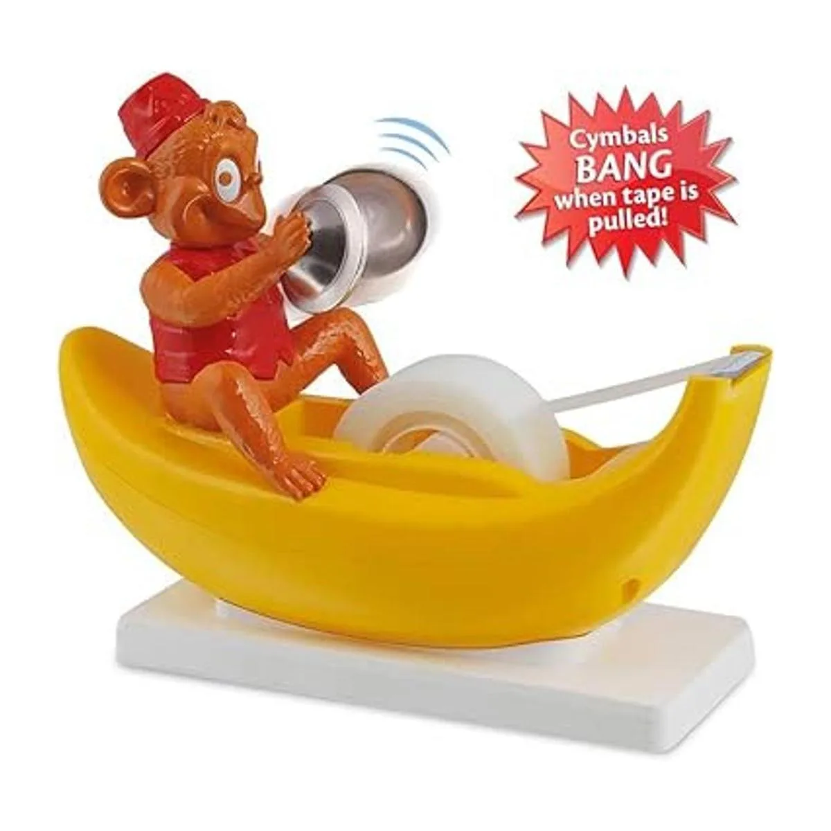 Amazeko Dispensador de cinta de mono aplaudiendo con_2