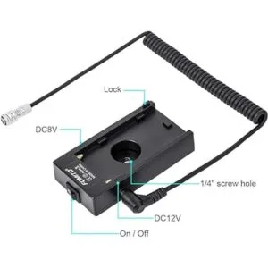 Fomito NPF970 F960 F750 F770 F550 Adaptador de batería con_2