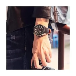 MEGIR Reloj de cuarzo analógico deportivo con cronógrafo_6