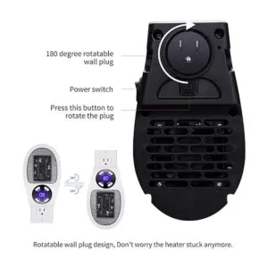 Calentador de espacio programable con pantalla LED salida