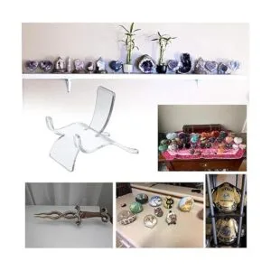 Hipiwe 10 paquetes de soportes triangulares acrílicos