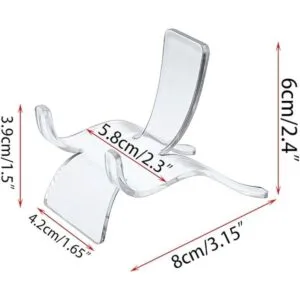 Hipiwe 10 paquetes de soportes triangulares acrílicos