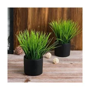 MyGift Plantas de césped artificial de mesa plantas