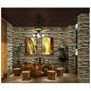 Papel pintado con diseño de piedra