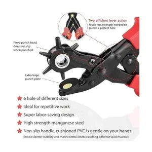 Herramienta perforadora de cuero para cinturón