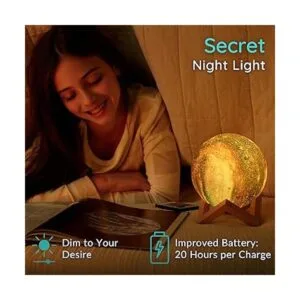 Mindglowing Lámpara de luna de galaxia 3D luz nocturna_3